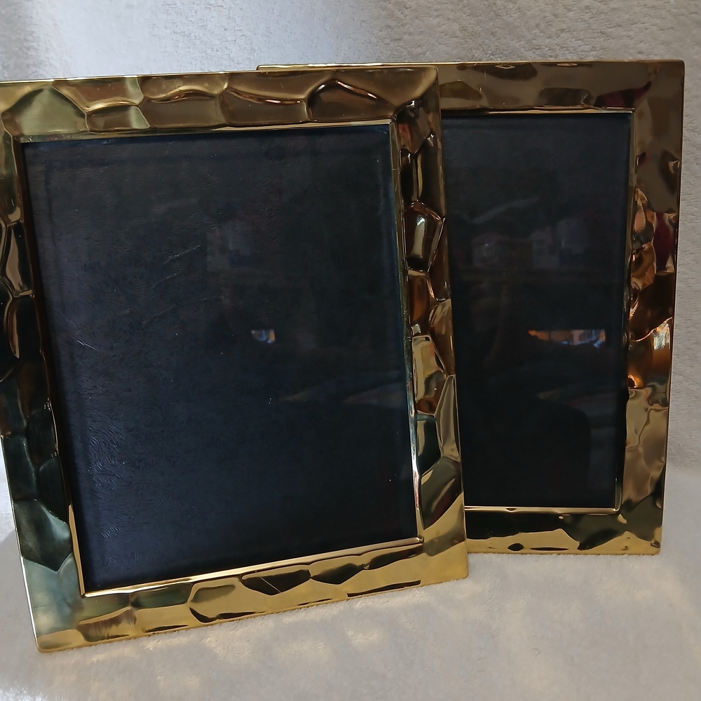 2 Gold Hammered  Picture Frame - Elegant Home Accent 8"x10"